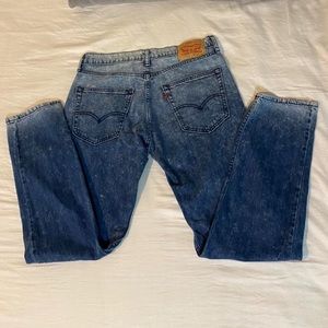 502’s acid wash Levi’s 
-mid rise 
-men’s size w31” L30”